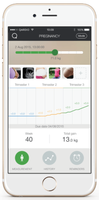 QardioApp Stimmungen in der Schwangerschaft